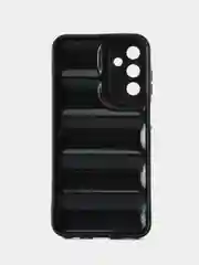 Черный чехол Samsung Galaxy A15 (Самсунг Галакси А15) противоударный выпуклый