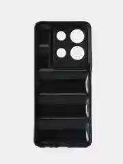 Черный чехол Infinix Note 30 4g (Инфиникс Ноут 30 4 Джи) противоударный выпуклый