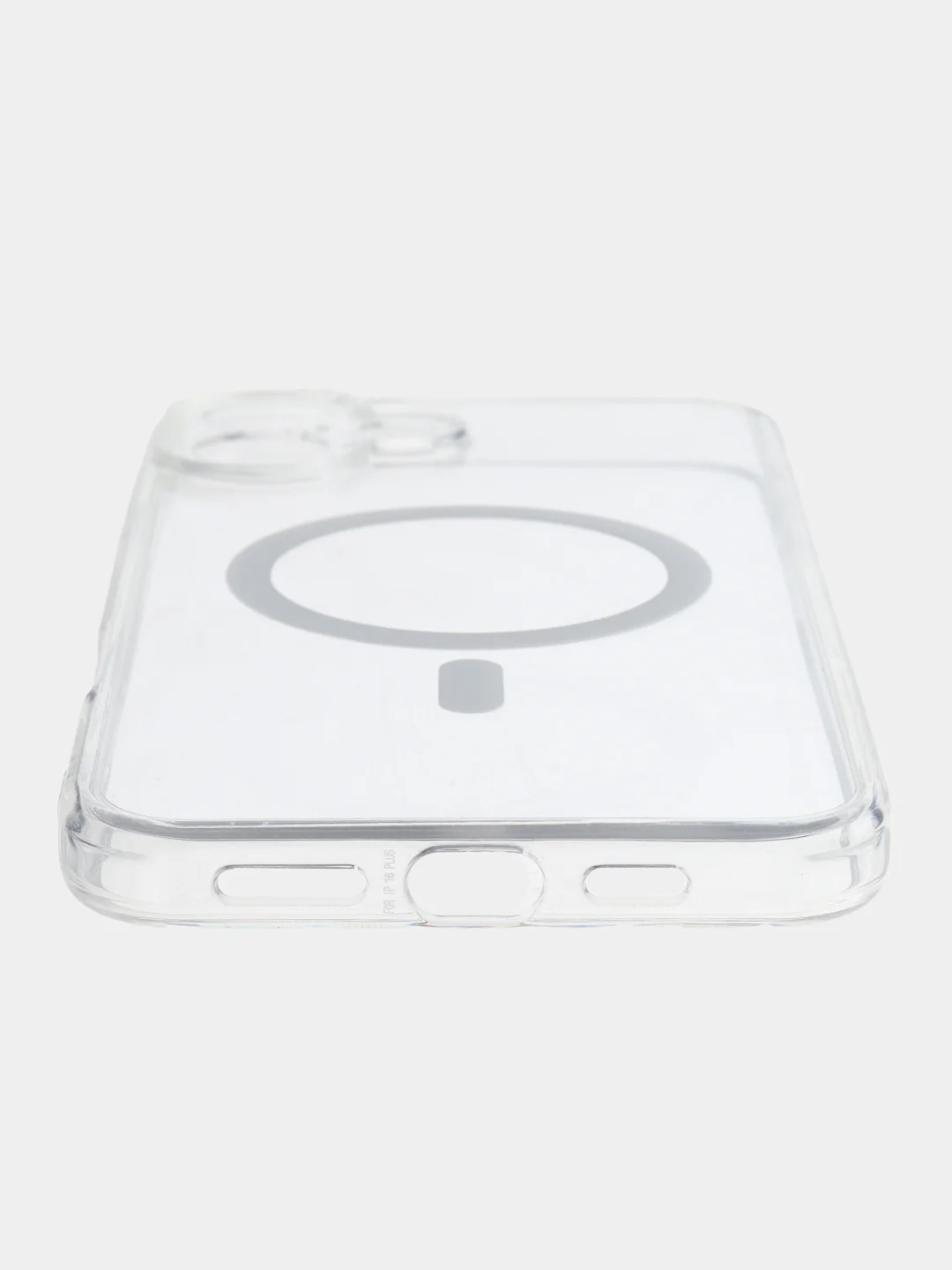 Прозрачный чехол MagSafe для iPhone 16 Plus пластиковый с силиконом ROSCO, с защитой камер, магнитом