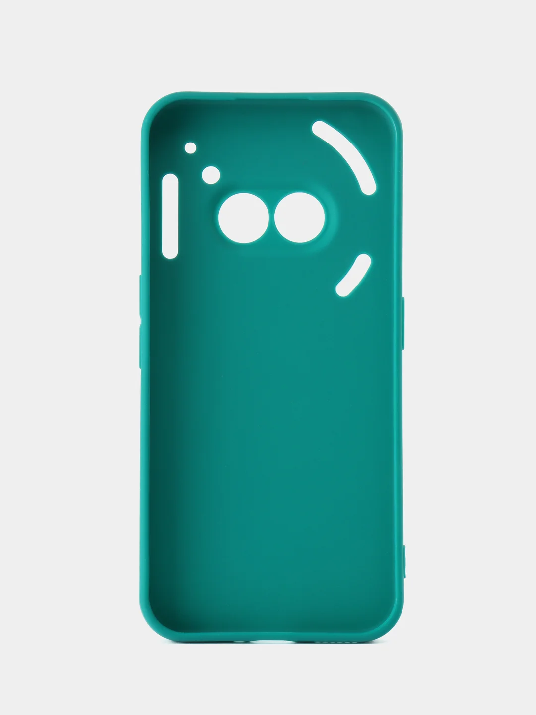 Тёмно-бирюзовый чехол для Nothing Phone (2a), (2a) Plus защитный силиконовый ROSCO матовый с защитой камер