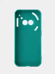 Тёмно-бирюзовый чехол для Nothing Phone (2a), (2a) Plus защитный силиконовый ROSCO матовый с защитой камер