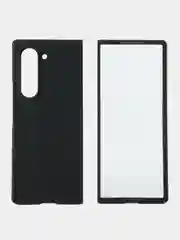 Черный чехол для Samsung Galaxy Z Fold 6 защитный пластиковый ROSCO тонкий матовый soft-touch