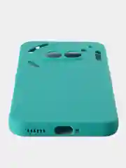 Тёмно-бирюзовый чехол для Nothing Phone (2a), (2a) Plus защитный силиконовый ROSCO матовый с защитой камер