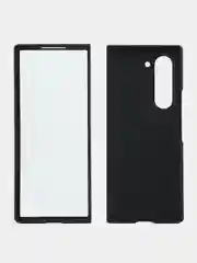 Черный чехол для Samsung Galaxy Z Fold 6 защитный пластиковый ROSCO тонкий матовый soft-touch