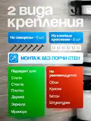 Черный полка для ванной комнаты