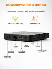 Смарт ТВ приставка DGMedia A5 Android 13, RK3528, 2/16 Гб, Wi-Fi, 4K