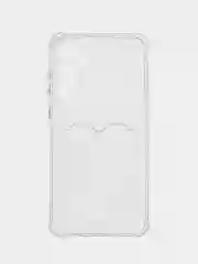 Прозрачный чехол для Samsung Galaxy S24 FE (Самсунг Галакси С24 ФЕ), с карманом для карт, прозрачный