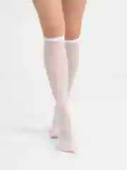 Белый чулки-гольфы