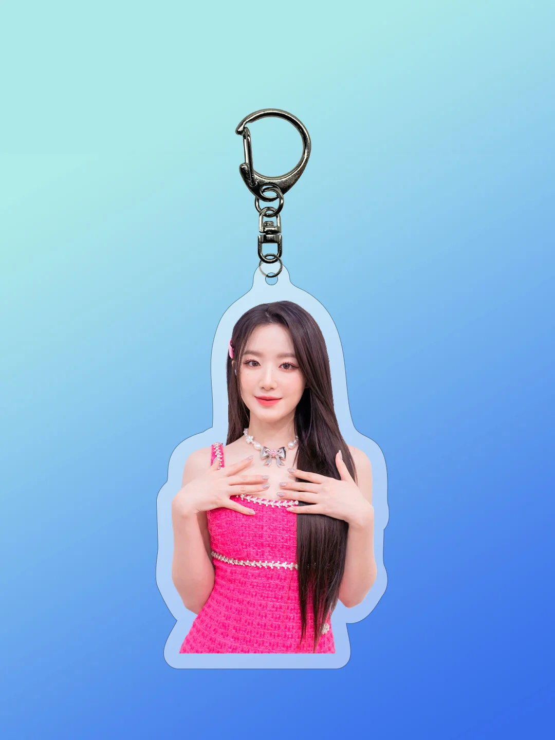 Бирюзовый брелоки акриловые "K-pop", TXT, STRAY KIDS, ITZY