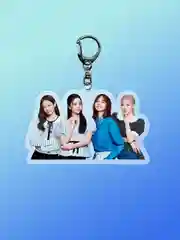 Бордовый брелоки акриловые "K-pop", TXT, STRAY KIDS, ITZY