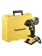 Винтоверт акк. б/щ. Hanskonner HCD18280H 18В,280Нм,2акк.Li-Ion 2,4Ач,3ск,1/4",быст.зар