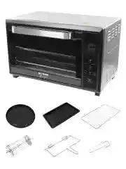 Прозрачный духовой шкаф STINGRAY ST-EO106A черный/сталь (35 литров, 8 режимов)