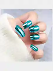 Накладные ногти ЗЕРКАЛЬНЫЕ форма Квадрат