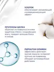 SEBOCELIN Гиалуроновый шампунь и бальзам 2 в 1 Шелковый Хлопок 1000 мл
