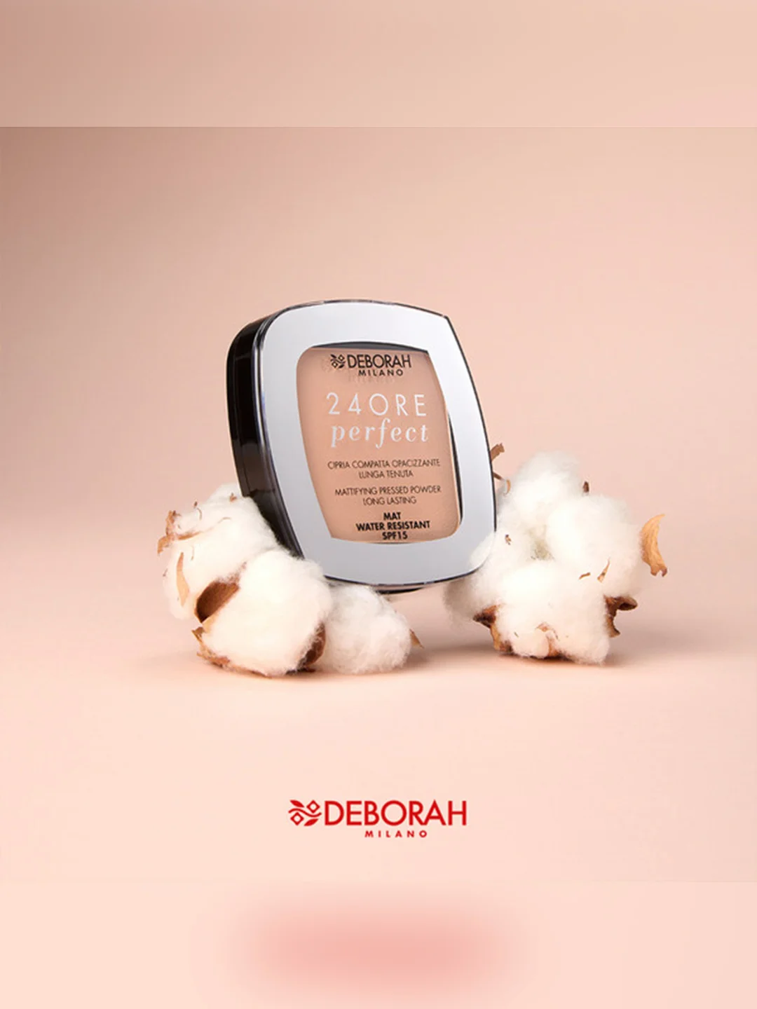 DEBORAH Пудра для лица матирующая стойкая 24ORE PERFECT COMPACT POWDER тон: 4 9г