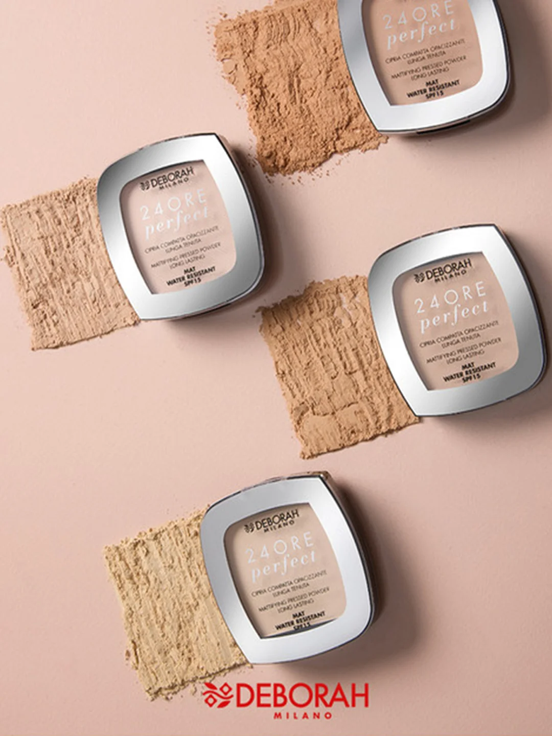DEBORAH Пудра для лица матирующая стойкая 24ORE PERFECT COMPACT POWDER тон: 1 9г