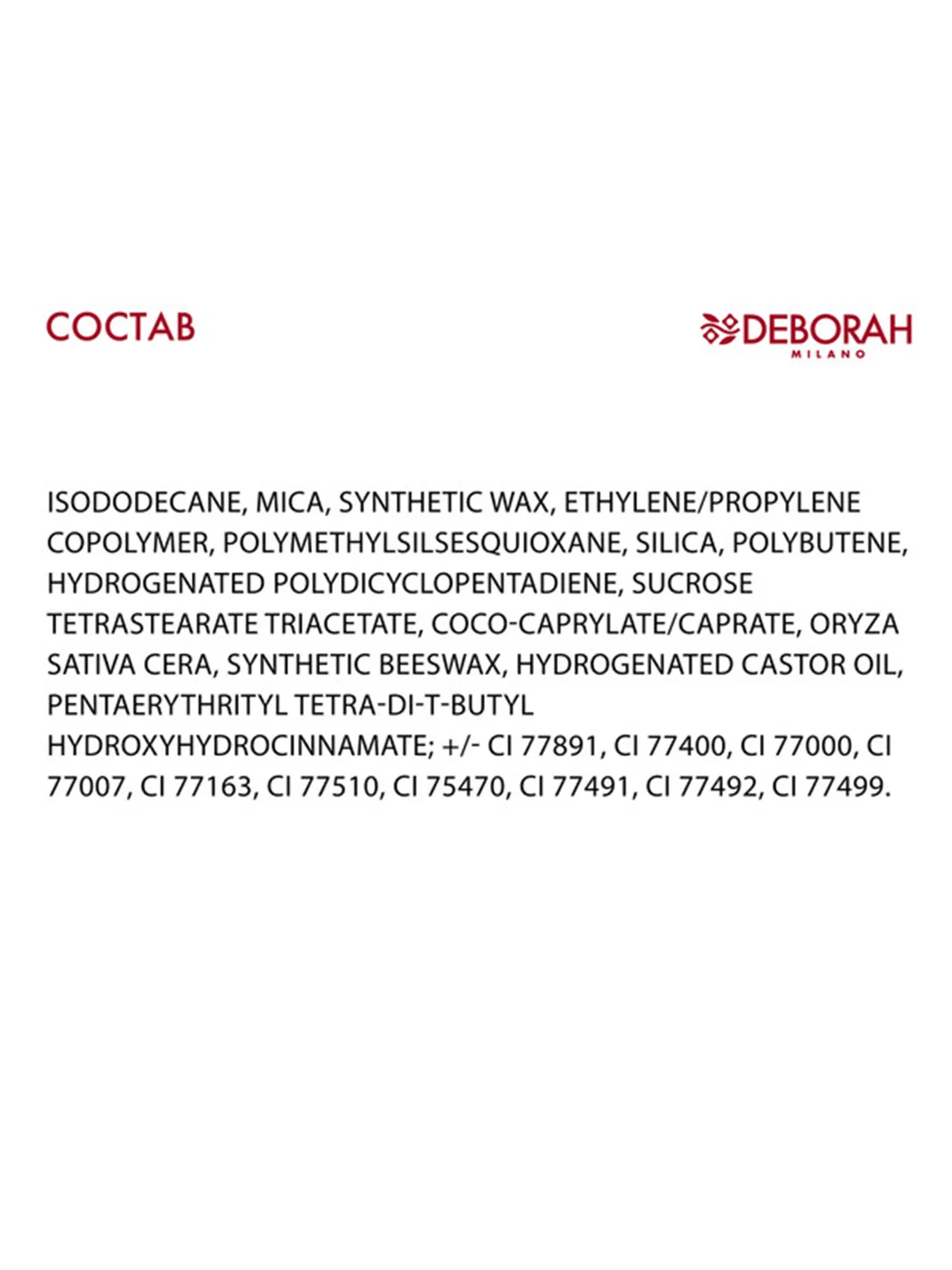 DEBORAH Тени карандаш стойкие 24ORE COLOR POWER EYESHADOW тон 10 матовый черный