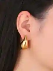Бронзовый серьги объемные капли женские