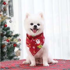 Бандана - косынка новогодняя для собак и кошек / шарфик для животных