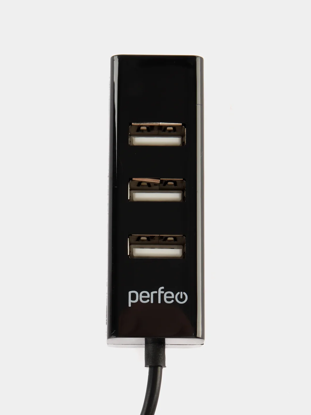 Черный разветвитель хаб USB-HUB Perfeo 4 Port, (PF6010H)