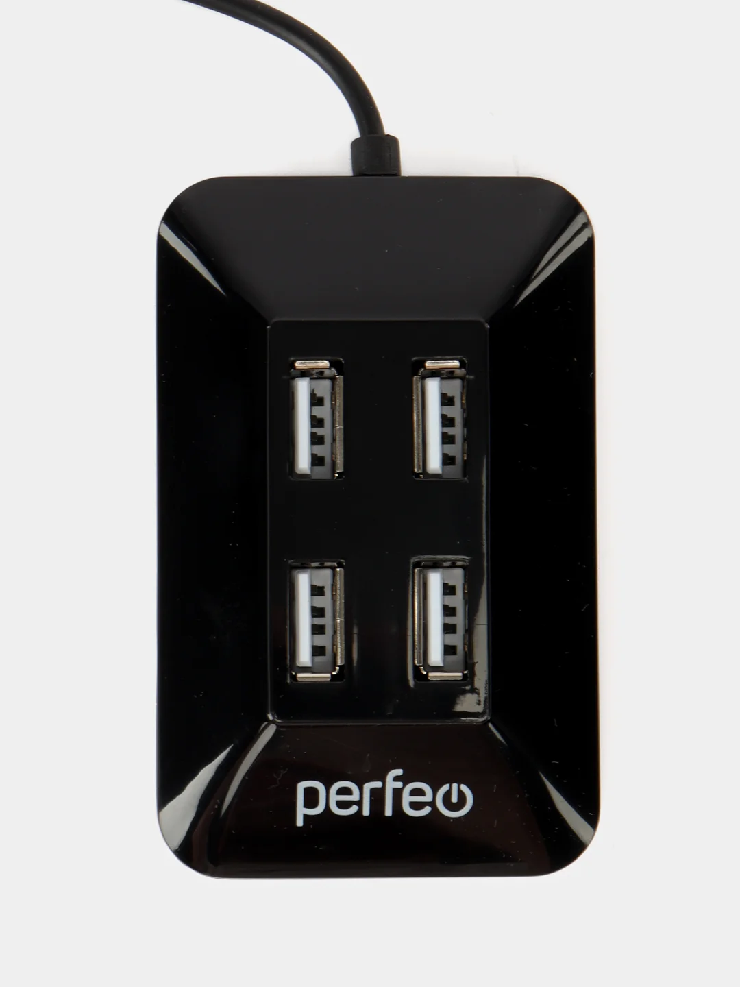Черный разветвитель хаб USB-HUB Perfeo 4 Port, (PF-VI-H028)