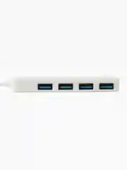 Белый разветвитель хаб USB-HUB Perfeo 4 Port, (PF-H038)