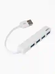 Белый разветвитель хаб USB-HUB Perfeo 4 Port, (PF-H038)