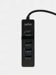 Разветвитель хаб USB-HUB Perfeo 1 Port 3.0+3 Port 2.0 (PF-H041) чёрный