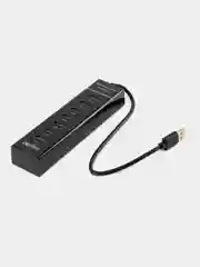 Разветвитель хаб USB-HUB Perfeo 1 Port 3.0+6 Port 2.0 (PF-H043) чёрный