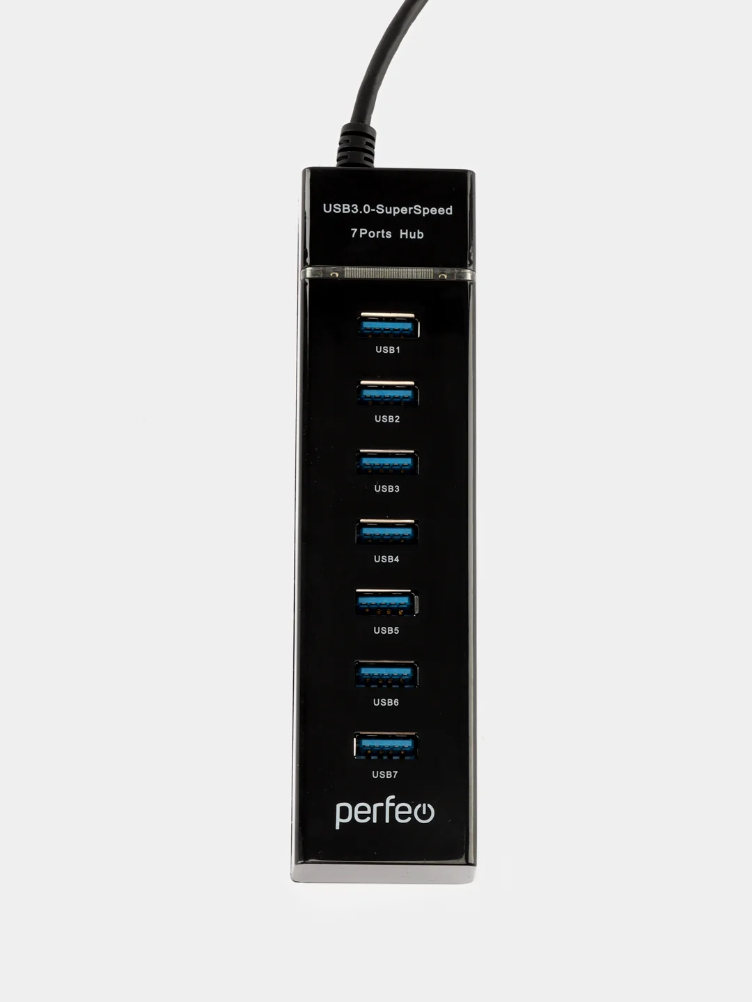 Разветвитель хаб USB-HUB Perfeo 1 Port 3.0+6 Port 2.0 (PF-H043) чёрный