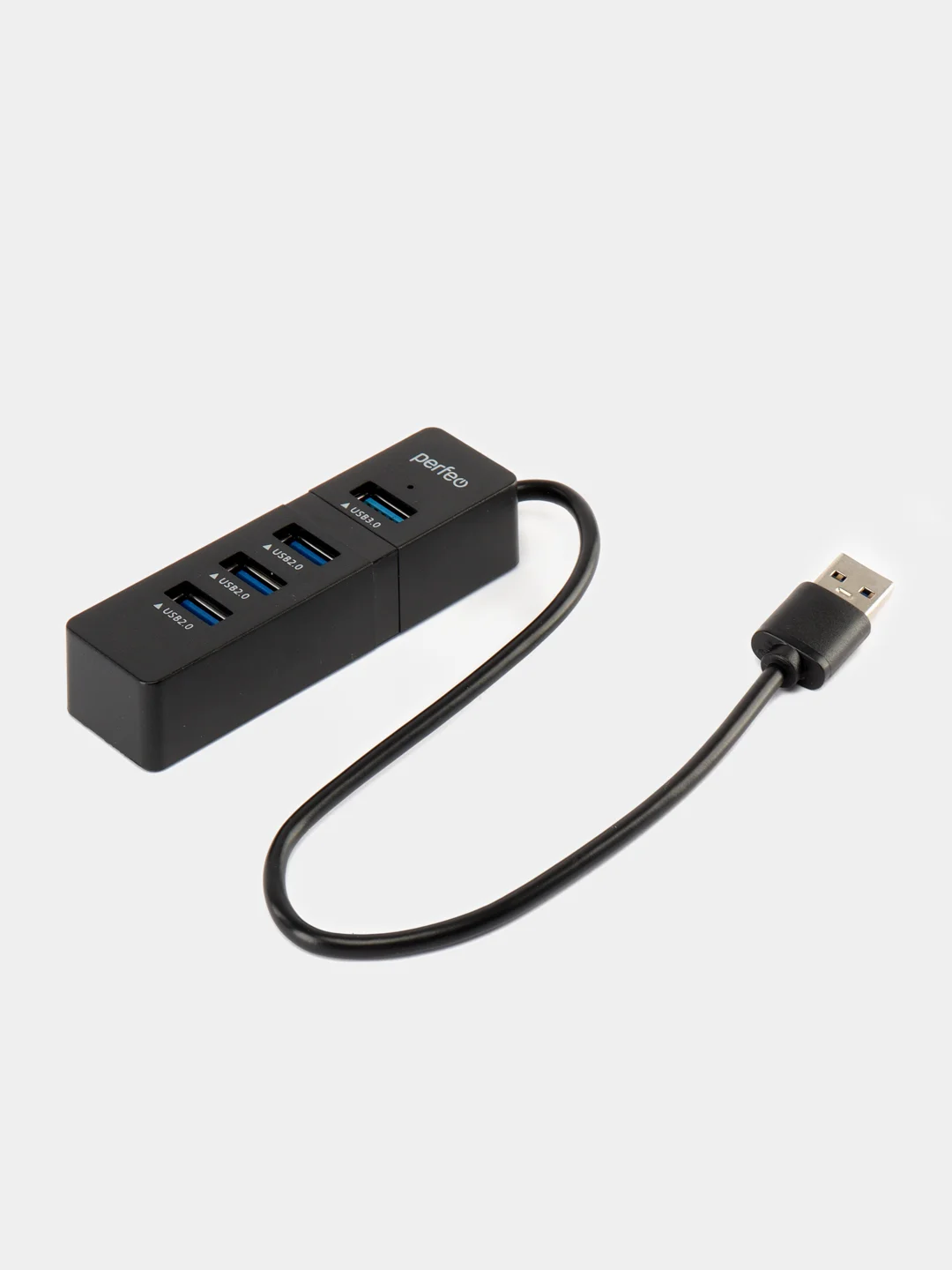 Разветвитель хаб USB-HUB Perfeo 1 Port 3.0+3 Port 2.0 (PF-H041) чёрный