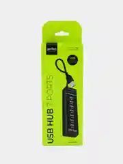 Разветвитель хаб USB-HUB Perfeo 1 Port 3.0+6 Port 2.0 (PF-H043) чёрный