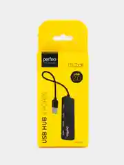 Разветвитель хаб USB-HUB Perfeo 4 Port, (PF-H042) чёрный