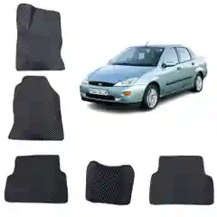 3-D Автомобильные EVA, ЭВА, ЕВА коврики в салон для FORD FOCUS 1 поколение/ФОРД ФОКУС (1)