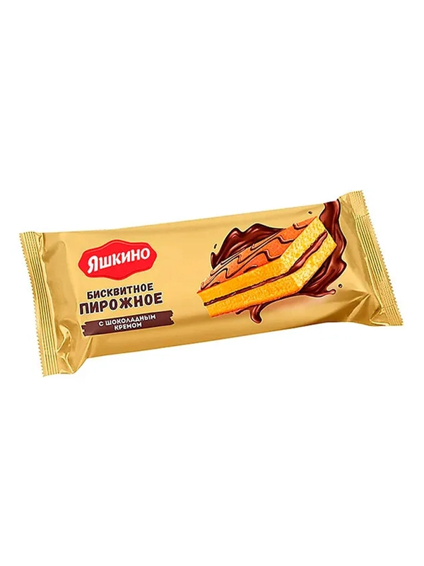 Пирожное бисквитное Яшкино, с шоколадным кремом, 30 г