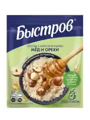 Каша быстрого приготовления Быстров "5 злаков", с медом и орехами, 6 штук по 40 г