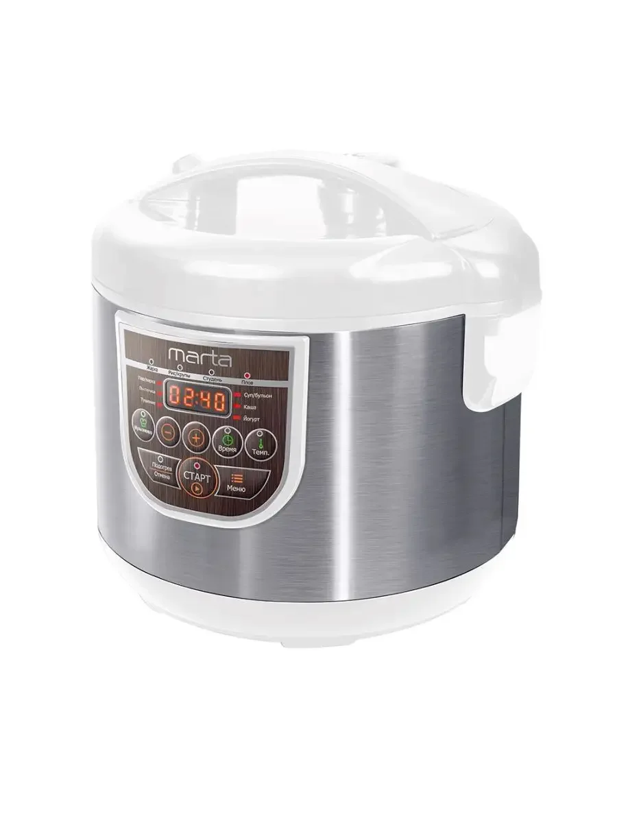 Белый мультиварка MARTA MT-4324 CK2 GREBLON CERAMIC белый жемчуг