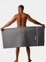 Серый килт банный мужской вафельный