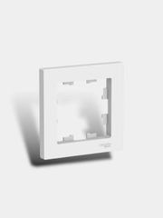 Рамка 1-постовая Systeme Electric Atlas Design Белая, черная 2-постовая универсальная