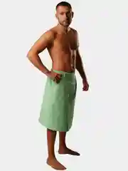 Мятный килт банный мужской вафельный