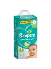 Подгузники Pampers Active Baby-Dry, 6-10 кг, размер 3, 124 штуки