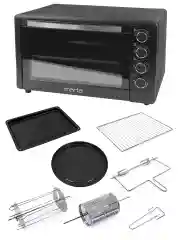 Черный духовой шкаф MARTA MT-EO4286B 2400Вт/ 50л/ аэрофритюрница/ шашлычница/ вертел