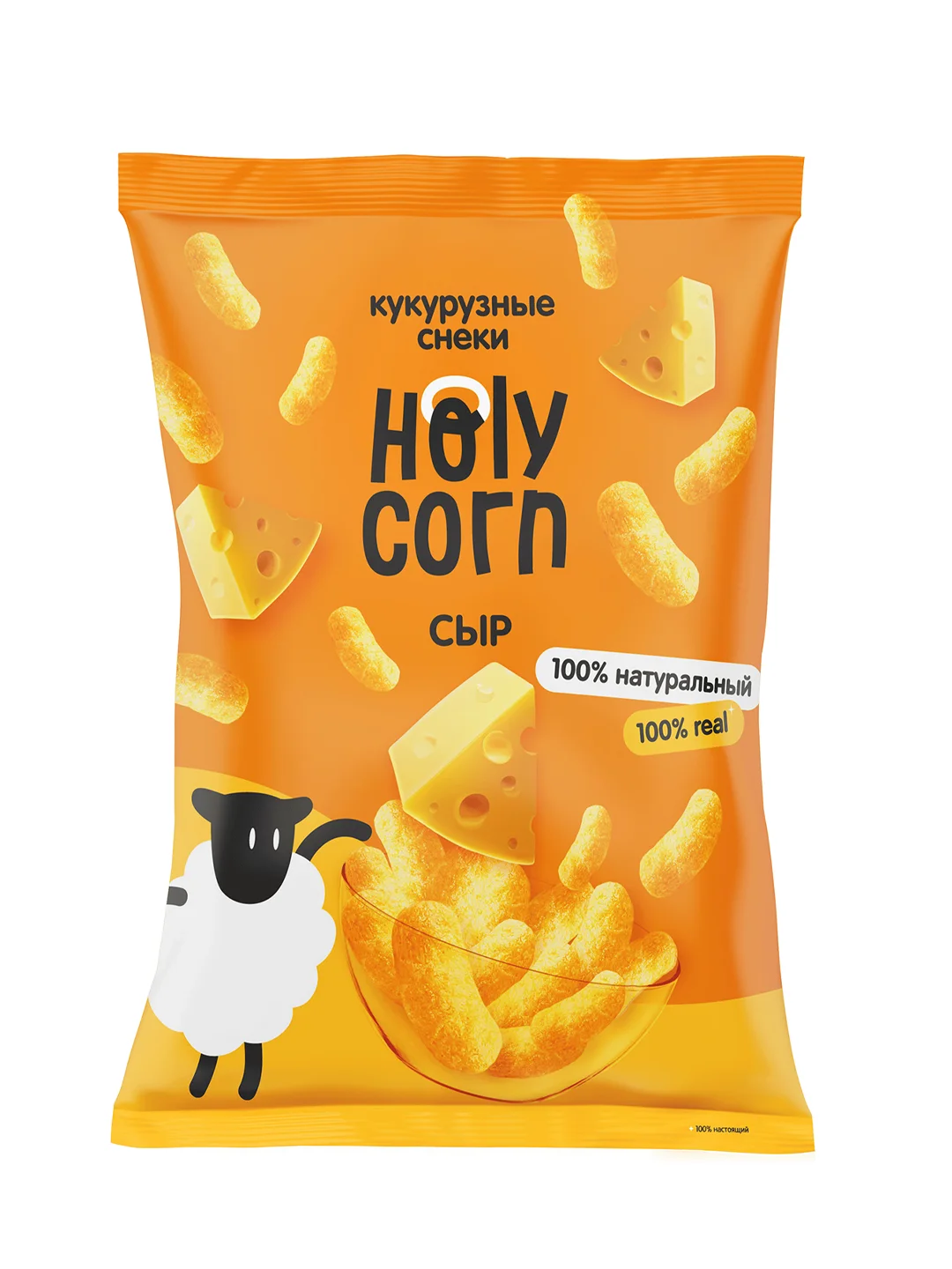 Holy Corn Кукурузные снеки со вкусом, 50 г