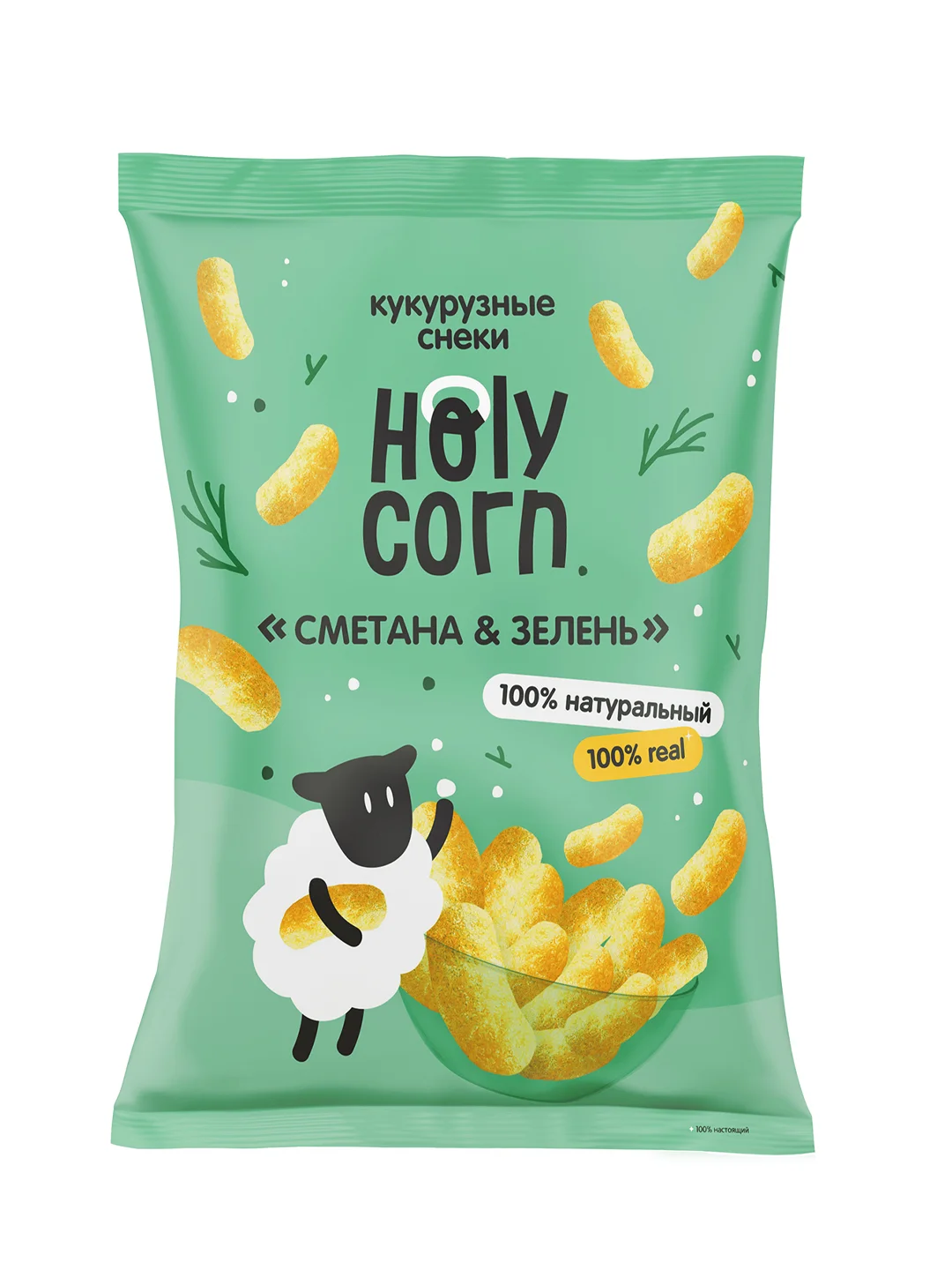 Holy Corn Кукурузные снеки со вкусом, 50 г