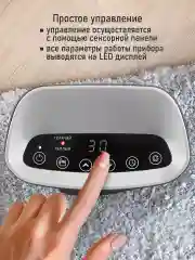 Черный тепловентилятор конвекционный OBSIDIAN BS-FH2056A темное серебро