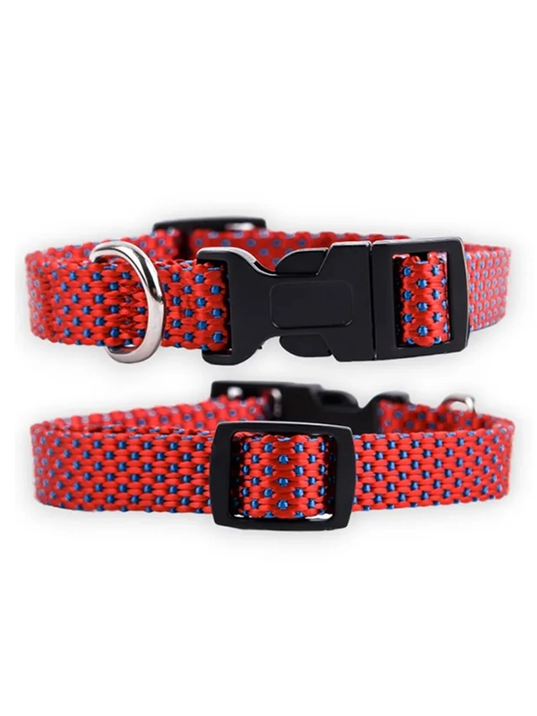 Ошейник Аркон Dog&Vogue NEO, нейлон, ширина 20 мм, 33-50 см, красный