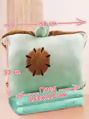 Мягкая игрушка 3в1 Киви подушка с пледом внутри