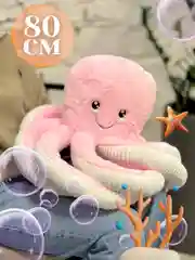 Мягкая игрушка Осьминог плюшевый, 80 см