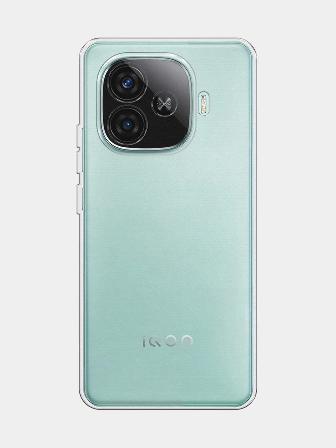 Прозрачный силиконовый чехол на Vivo iQOO Z9 / Виво iQOO Z9 прозрачный, с принтом, защита камеры