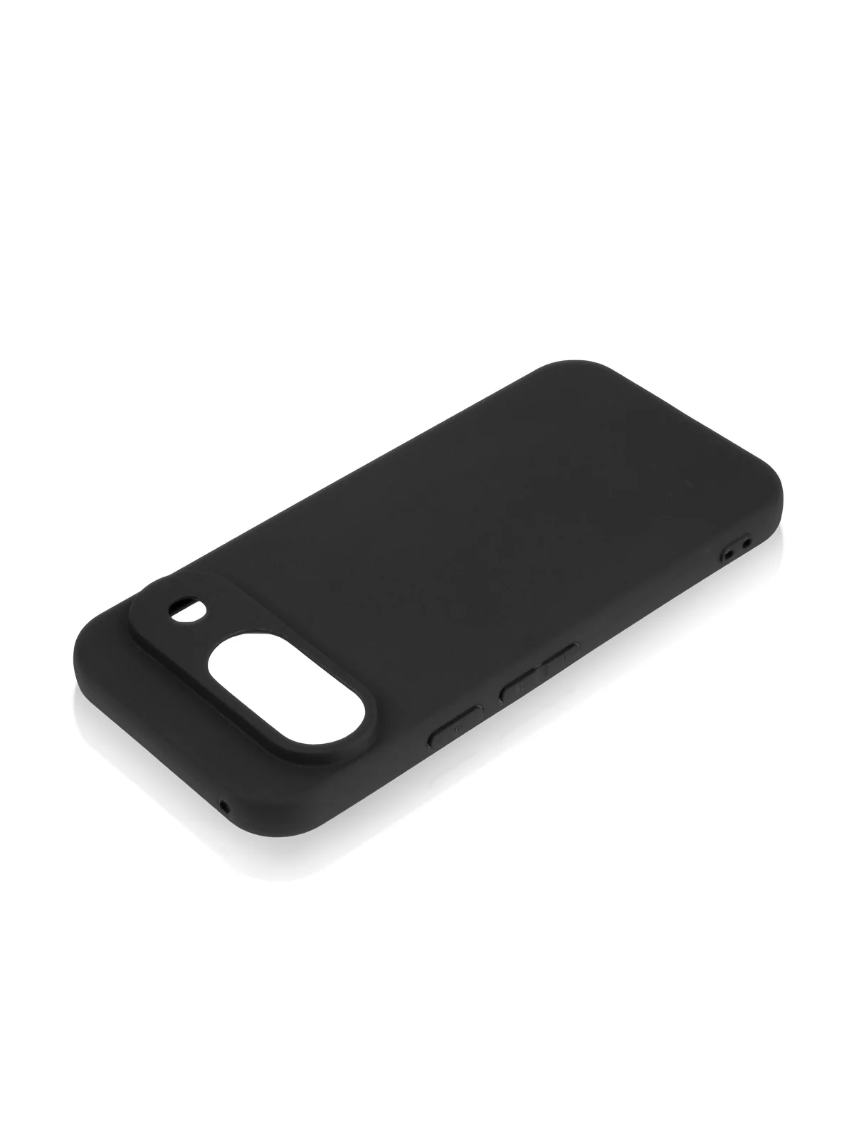 Черный чехол для Google Pixel 9 силиконовый ROSCO матовый тонкий с бортиком защитой вокруг камер